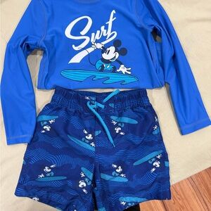 GAP Kids BOY Blue Surf Rashguard Set